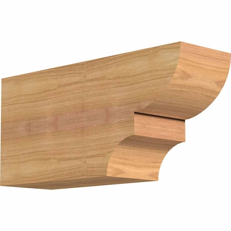 Ekena Millwork Ridgewood Smooth Rafter Tail, Western Red Cedar, 3 1/2"W x 6"H x 12"L RFT04X06X12RID00SWR